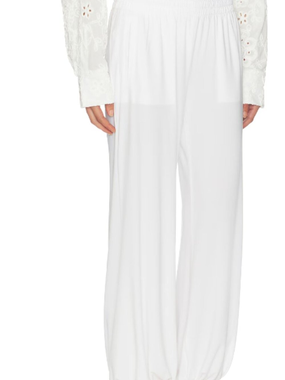Norma Kamali Men's White Waffle-Knit Undershirt